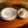 Harvit 16-Piece Embossed Minimalist Stoneware Dinner Set for Parties