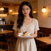 HARVIT 6'' Ceramic Eco-Friendly Minimalist Restaurant Butter Dish for Business Gifts
