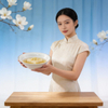 White Porcelain Ceramic Bowls Silver Edge Stoneware Design-Eco-Friendly Classic Dinnerware for Business Gifts Imported Africa