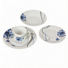 30 Pcs Round Modern Japanese Porcelain Dinnerware Sets with Flower Design-English & Royal Porcelain Tableware