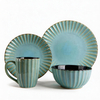 16-Piece Ceramic Dinner Set Dishwasher Safe & Portable Reusable & Sustainable Eco-Friendly Tableware