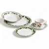 European Style Retro Living 20pcs Porcelain Dinner Sets Christmas Designs / White Pattern Printing Nativity Set for Party Use