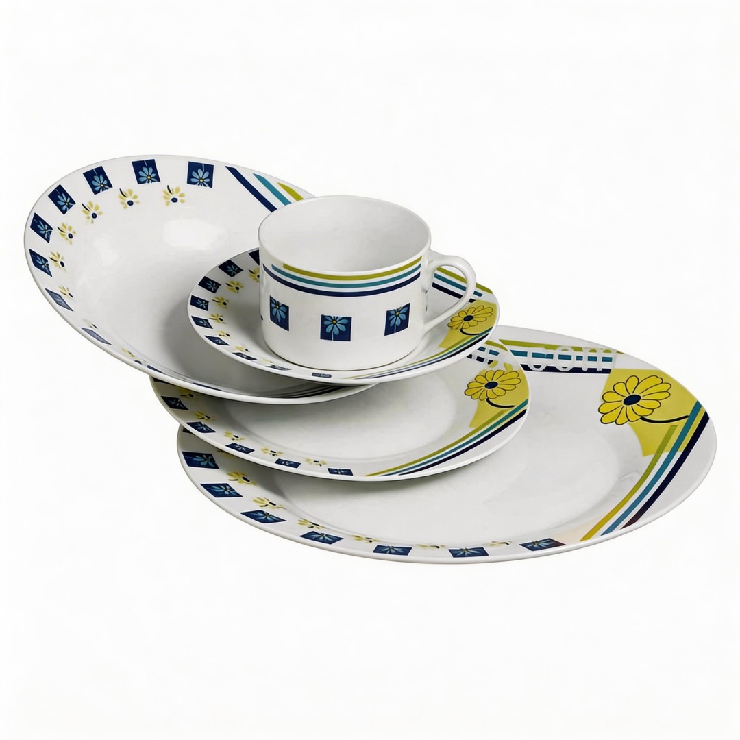 High Quality Harvit HYPR-A022 Modern Royal Porcelain Dinner Set Latest Design Chinese Tableware From Guangxi Wholesale