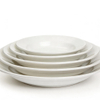 Solid White Porcelain HARVIT Minimalist Party Dinnerware Set