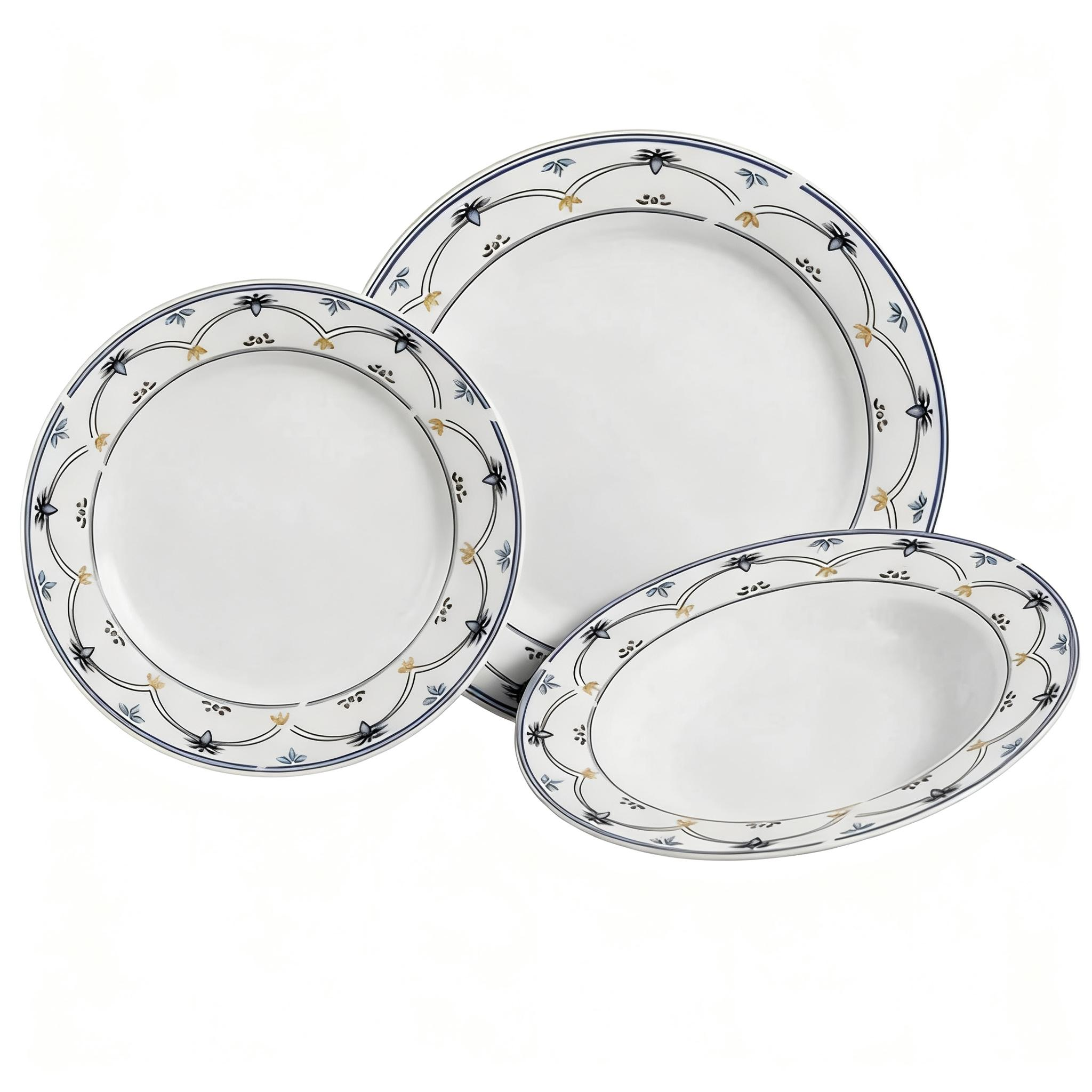18PCS HARVIT Brand European Contemporary Dinnerware Set Porcelain Party Dinnerware Set Buy Direct From China Dubai