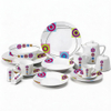 47pcs Harvit Brand Flower Design Ceramic Porcelain Dinnerware Sets for 8 Persons Party Use