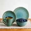 16-Piece Ceramic Dinner Set Dishwasher Safe & Portable Reusable & Sustainable Eco-Friendly Tableware