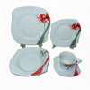 S Shape 20Pcs Elegance Fine Porcelain Dinner Set-Fine Chinese Porcelain Dinnerware From Guangxi Harvit Brand for Party Use