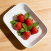 HARVIT 6'' Ceramic Eco-Friendly Minimalist Restaurant Butter Dish for Business Gifts