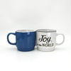 14oz Ceramic Bowl / Inside White + Outside Color with Screen Printing Eco-Friendly & BPA Free Business Gift