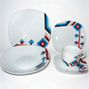 30pcs HARVIT Brand Ceramic Dinner Plate Set with Flower Design for Party Use Guangxi Origin