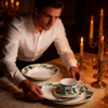 Guangxi Beiliu High Quality Porcelain Oriental Dinnerware Set for Party Use