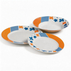 18-Piece Harvit Portuguese Ceramic Dinnerware Sets with Flower Design for Party Use