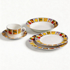 European Style Retro Living 20pcs Porcelain Dinner Sets Christmas Designs / White Pattern Printing Nativity Set for Party Use