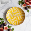 Modern Pattern 8" China Stoneware Eco-Friendly Salad Plate/Reactive Glaze Dishes/Wholesale Ceramic Soup Plates From Shandong
