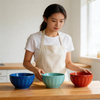 5.25'' Color Glazed Contemporary Stoneware Bowl Durable & Eco-Friendly Oven Safe