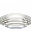 Solid White Porcelain HARVIT Minimalist Party Dinnerware Set