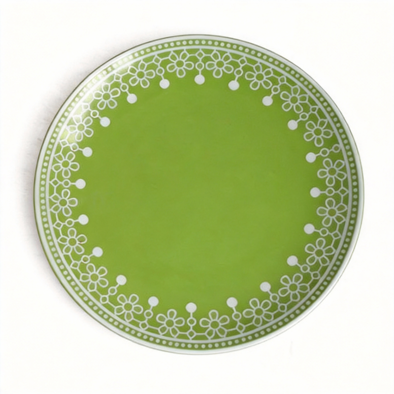 Wholesale Importer of Chinese Goods in India Color Glazed 10.5'' Ceramic Dinner Plate Eco-Friendly Contemporary Design Party Use