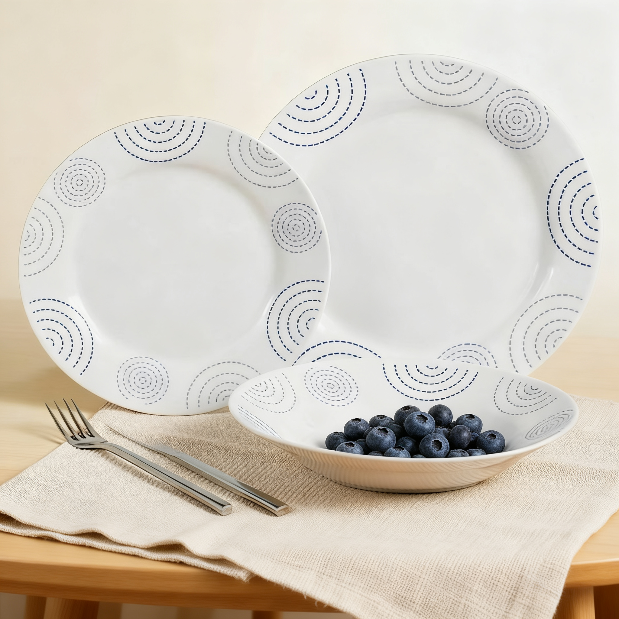 18PCS HARVIT Brand European Contemporary Dinnerware Set Porcelain Party Dinnerware Set Buy Direct From China Dubai