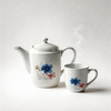 60-Piece Reusable Sustainable Floral Ceramic Dinnerware Set White Porcelain for Home Restaurant Wedding Wholesale