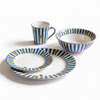Stock Price Inexpensive Guangxi Fine Porcelain Dinnerware Set by HARVIT Contemporary Design for Party Use