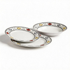 18Pcs Porcelain Round Arcopal Flower Design Party Dinnerware Sets