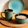 16-Piece Ceramic Dinner Set Dishwasher Safe & Portable Reusable & Sustainable Eco-Friendly Tableware