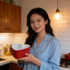 White Stoneware for Cereal Bowl and Porcelain Cake Mini Bowl Red Heart Design Cute Eco-Friendly Business Gifts
