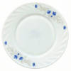 Opal White Glass Eco-Friendly Flower Design Customized 10.5'' Dinner Plate for Restaurants
