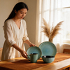 16-Piece Ceramic Dinner Set Dishwasher Safe & Portable Reusable & Sustainable Eco-Friendly Tableware