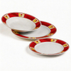 18-Piece Harvit Portuguese Ceramic Dinnerware Sets with Flower Design for Party Use