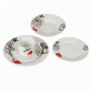30 Pcs Round Modern Japanese Porcelain Dinnerware Sets with Flower Design-English & Royal Porcelain Tableware