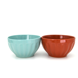 5.25'' Color Glazed Contemporary Stoneware Bowl Durable & Eco-Friendly Oven Safe