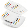 2014 Cheap Square English Porcelain Brand Names Dinner Set House Designs Dishwasher Safe Microwave Safe Oven Safe Contemporary