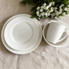 Harvit 16-Piece Embossed Minimalist Stoneware Dinner Set for Parties