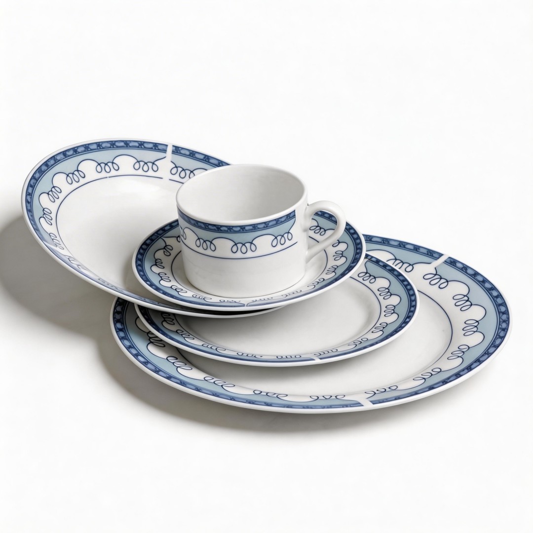 High Quality Harvit HYPR-A022 Modern Royal Porcelain Dinner Set Latest Design Chinese Tableware From Guangxi Wholesale