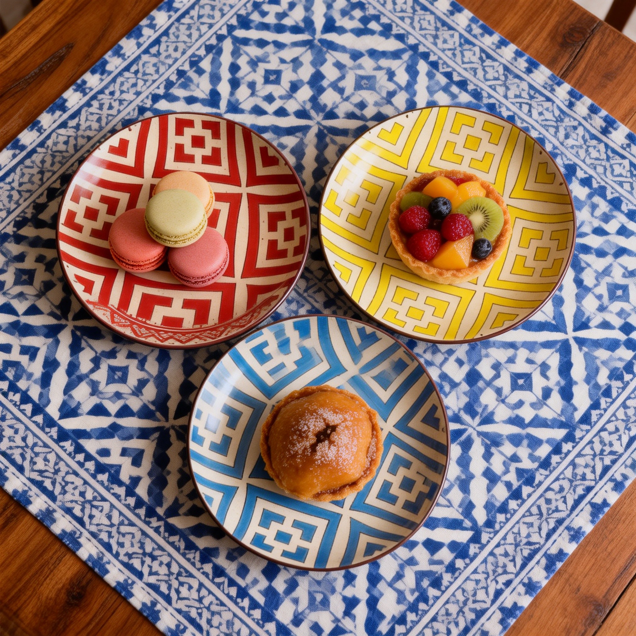 Modern Pattern 8" China Stoneware Eco-Friendly Salad Plate/Reactive Glaze Dishes/Wholesale Ceramic Soup Plates From Shandong