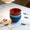 5.25'' Color Glazed Contemporary Stoneware Bowl Durable & Eco-Friendly Oven Safe