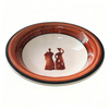 Wholesale HARVIT Bohemian Hand-Painted Stoneware Salad/Soup Bowls 7'' Eco-Friendly Bulk Home Decor
