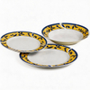 18Pcs Porcelain Dinner Set Colorful Rim Decal Ceramic Dinnerware Harvit Brand Country Design Hot Sale Daily Use/Restaurant/Hotel