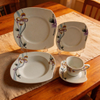 S Shape 20Pcs Elegance Fine Porcelain Dinner Set-Fine Chinese Porcelain Dinnerware From Guangxi Harvit Brand for Party Use