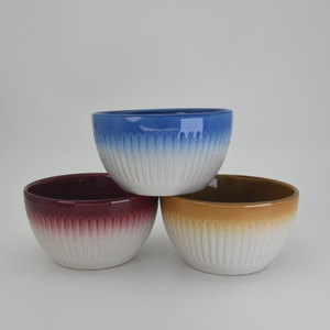 4'' Porcelain Gradient Cake Serving Bowl for Wedding Business Gift
