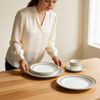 30Pcs Wholesale White Ceramic Dinnerware Set Arcopal Dinner Set Harvit Brand Classic Design Guangxi Origin Party Use
