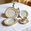 New Eco-Friendly Bone China 20-Piece Modern Dinnerware Set Dishwasher & Microwave Safe for Home Use