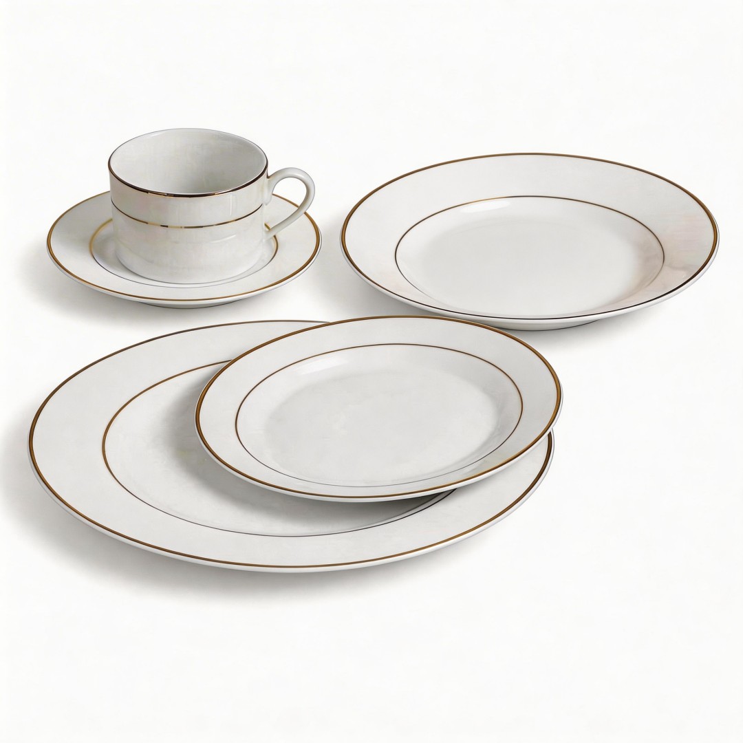 30Pcs Wholesale White Ceramic Dinnerware Set Arcopal Dinner Set Harvit Brand Classic Design Guangxi Origin Party Use