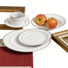 HARVIT 28PC Heat Resistant Oven/Microwave Safe Asian Design Ethiopian Opal Rough Glass Dinnerware Sets for Hot Sale