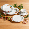 30-Piece Square Porcelain Dinnerware Set Harvit Brand Dishwasher & Microwave Safe Fade Resistant for Restaurants