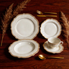 New Eco-Friendly Bone China 20-Piece Modern Dinnerware Set Dishwasher & Microwave Safe for Home Use