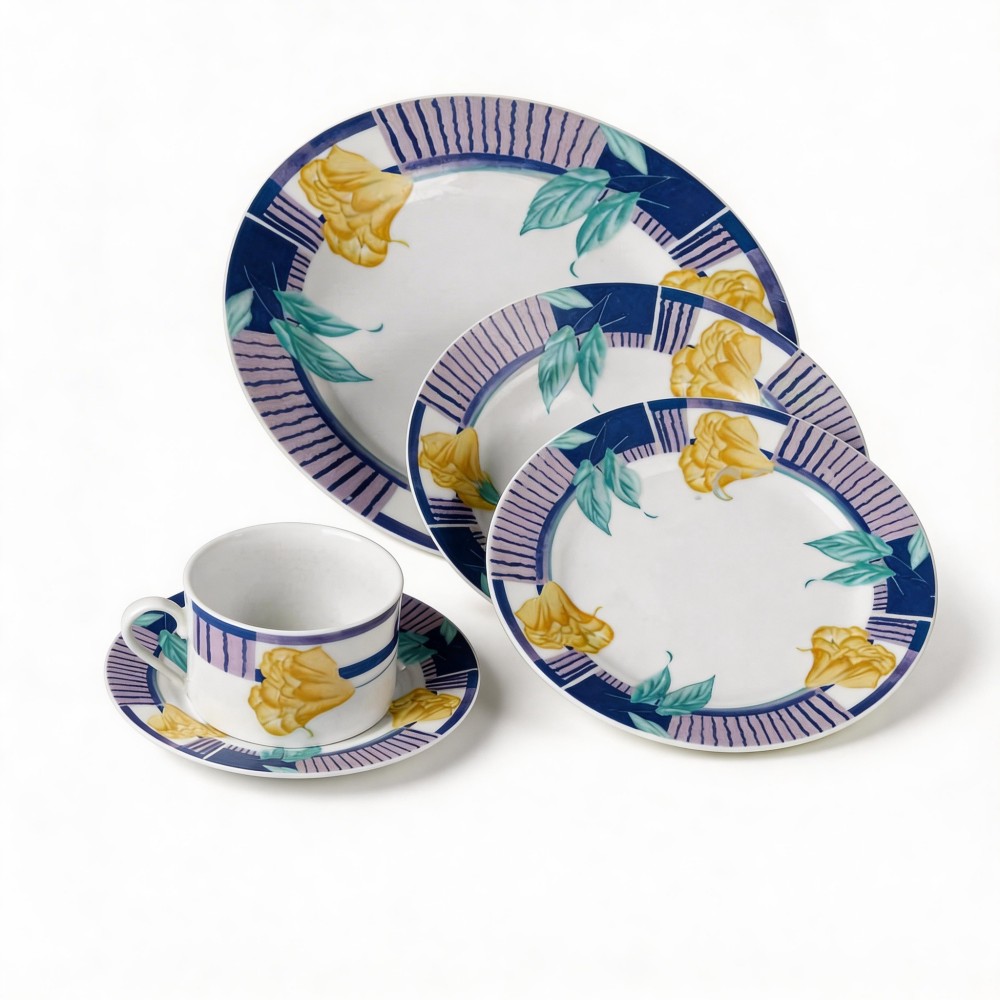 Fine Porcelain Harvit Dinner Set with Flower Design Party Dinnerware-Hot Sale