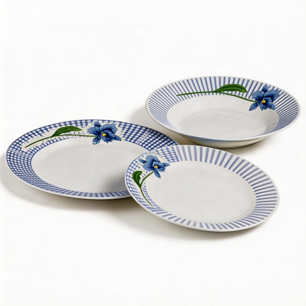 The Vintage Style 18-Piece Porcelain Spanish Dinnerware Set by Harvit HYPR-A051